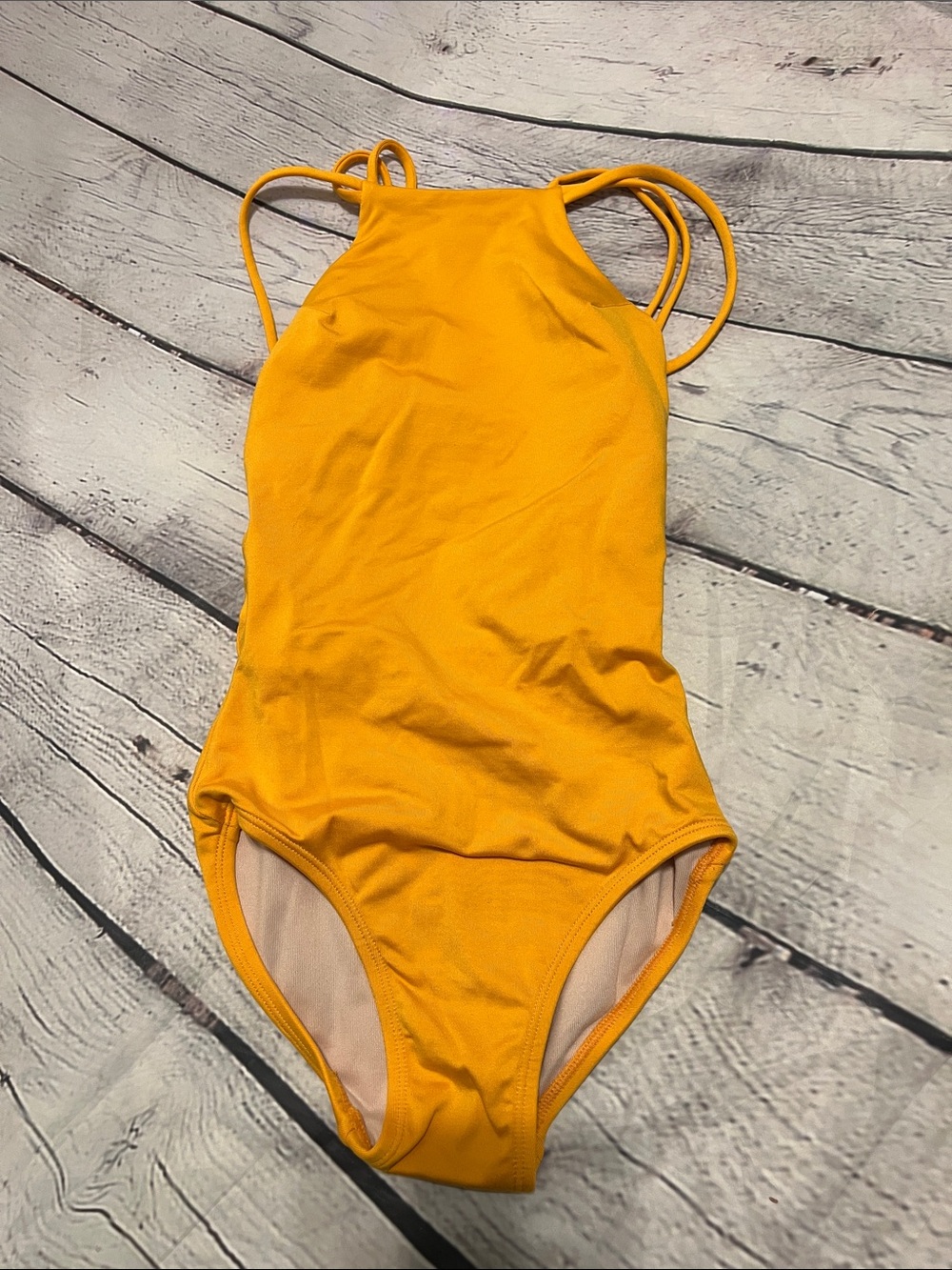 Jo+Jax YM bright yellow leotard